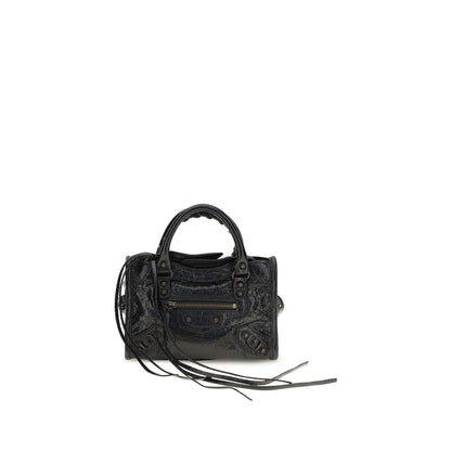 Bolso Balenciaga negro de piel de cordero Ovis Aries Aries