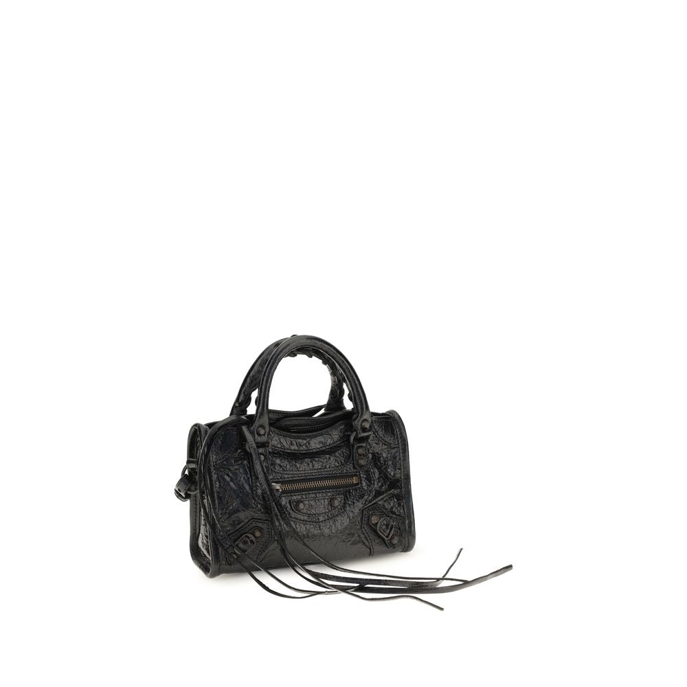 Bolso Balenciaga negro de piel de cordero Ovis Aries Aries