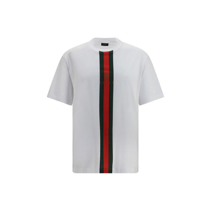 T-shirt Gucci en Coton Blanc Coupe Droite