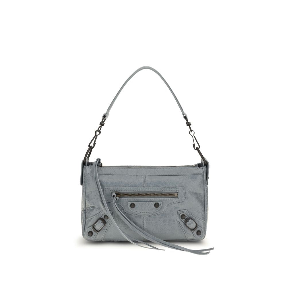 Bolso de mano Balenciaga gris de piel de cordero Ovis Aries Aries