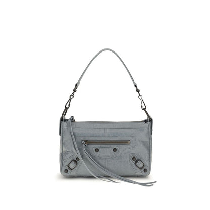 Bolso de mano Balenciaga gris de piel de cordero Ovis Aries Aries