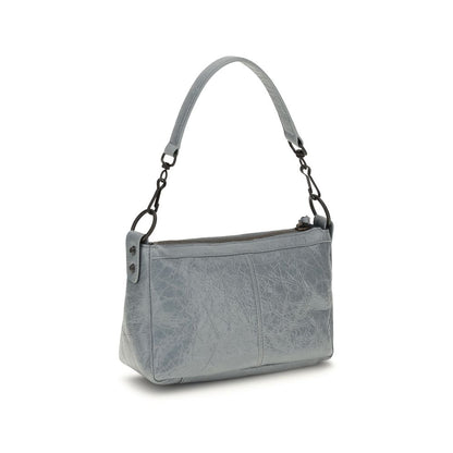 Bolso de mano Balenciaga gris de piel de cordero Ovis Aries Aries