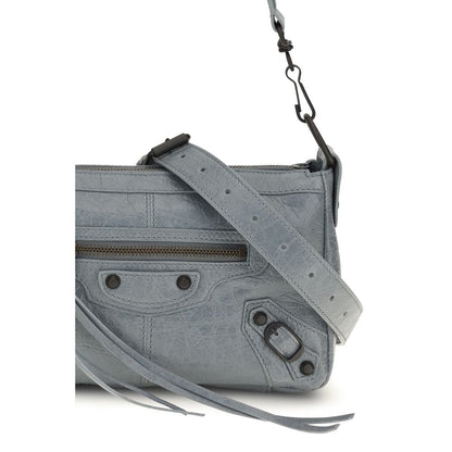 Bolso de mano Balenciaga gris de piel de cordero Ovis Aries Aries