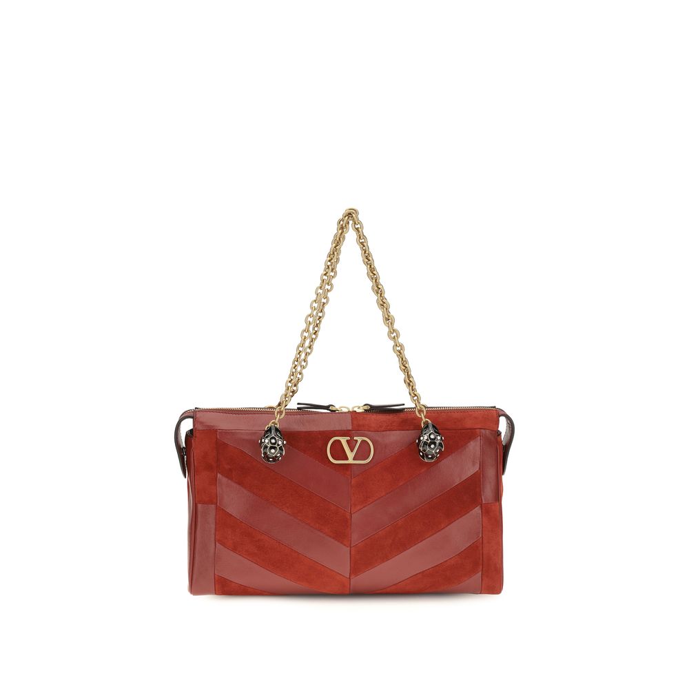 Bolso de hombro Valentino Garavani de piel de becerro multicolor Bos Taurus