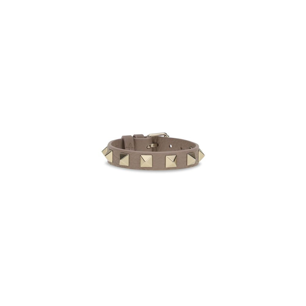 Valentino Garavani Bos Taurus Calfskin Bracelet Gray