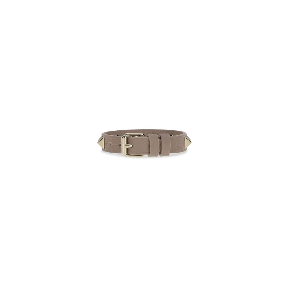 Valentino Garavani Bos Taurus Calfskin Bracelet Gray