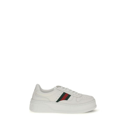 Zapatillas Chunky Gucci de Piel de Becerro Blanca Bos Taurus