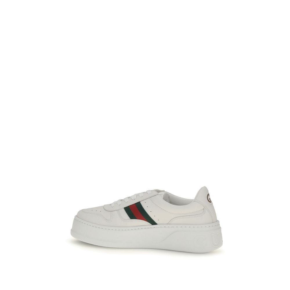 Zapatillas Chunky Gucci de Piel de Becerro Blanca Bos Taurus
