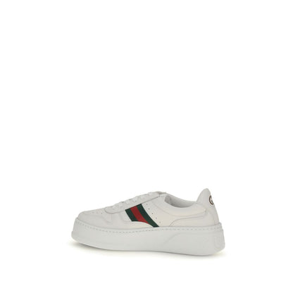 Zapatillas Chunky Gucci de Piel de Becerro Blanca Bos Taurus