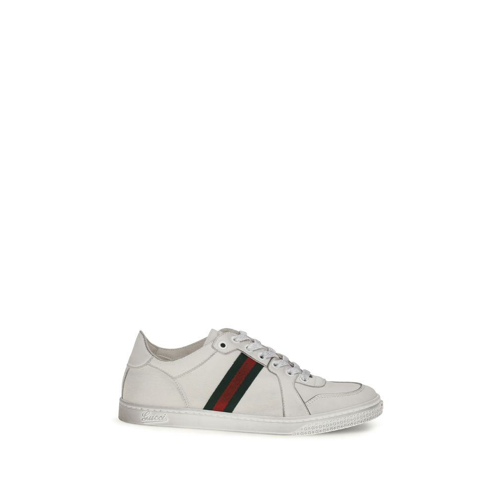 Baskets Gucci Bos Taurus en cuir de veau blanc