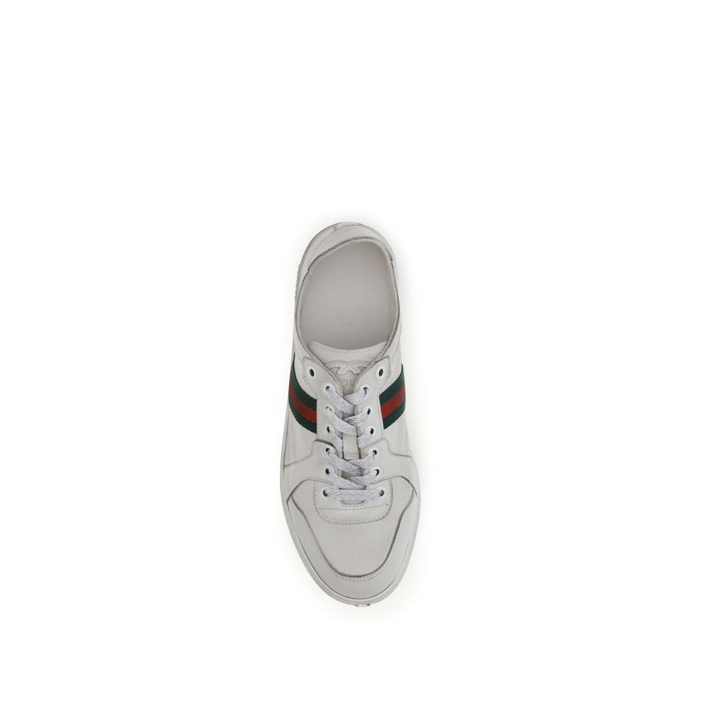 Baskets Gucci Bos Taurus en cuir de veau blanc