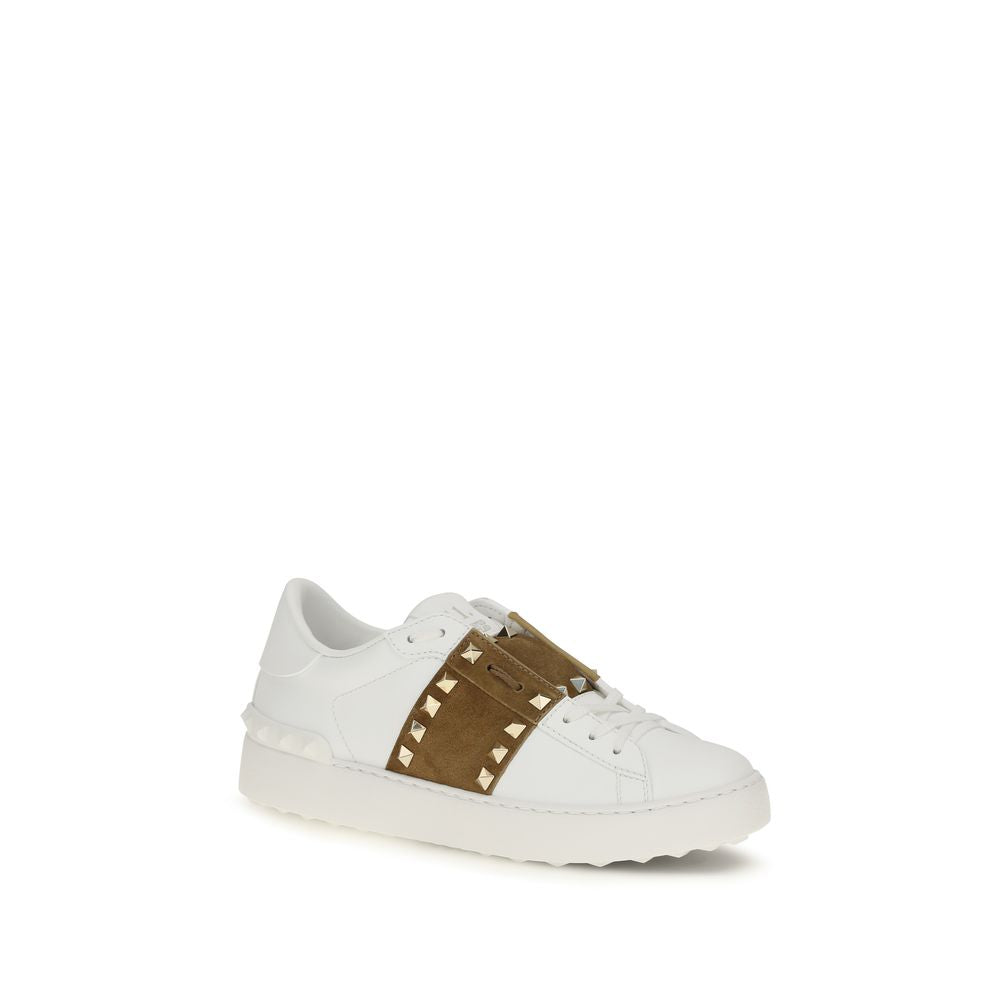 Valentino Garavani Calfskin Trainers - Clean White Design