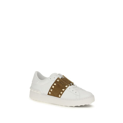 Valentino Garavani Calfskin Trainers - Clean White Design