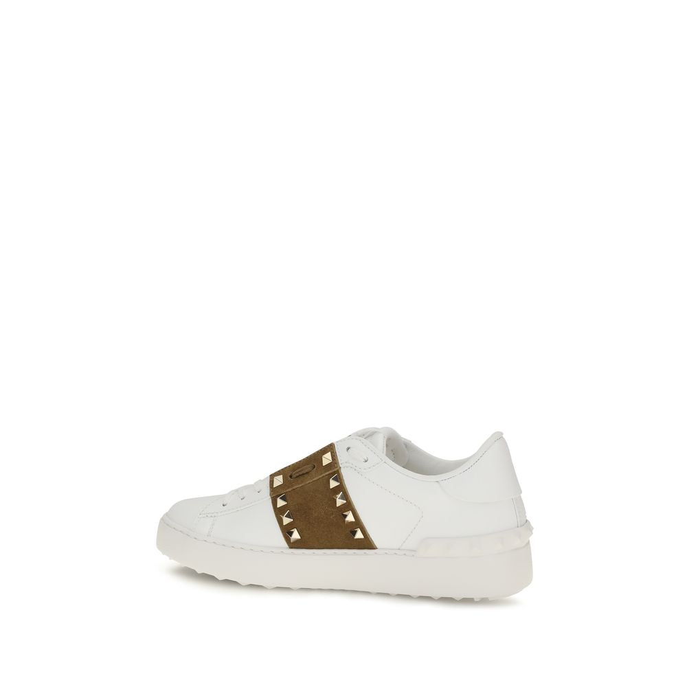 Valentino Garavani Calfskin Trainers - Clean White Design
