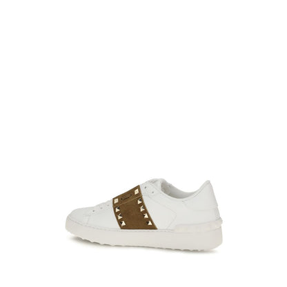 Valentino Garavani Calfskin Trainers - Clean White Design