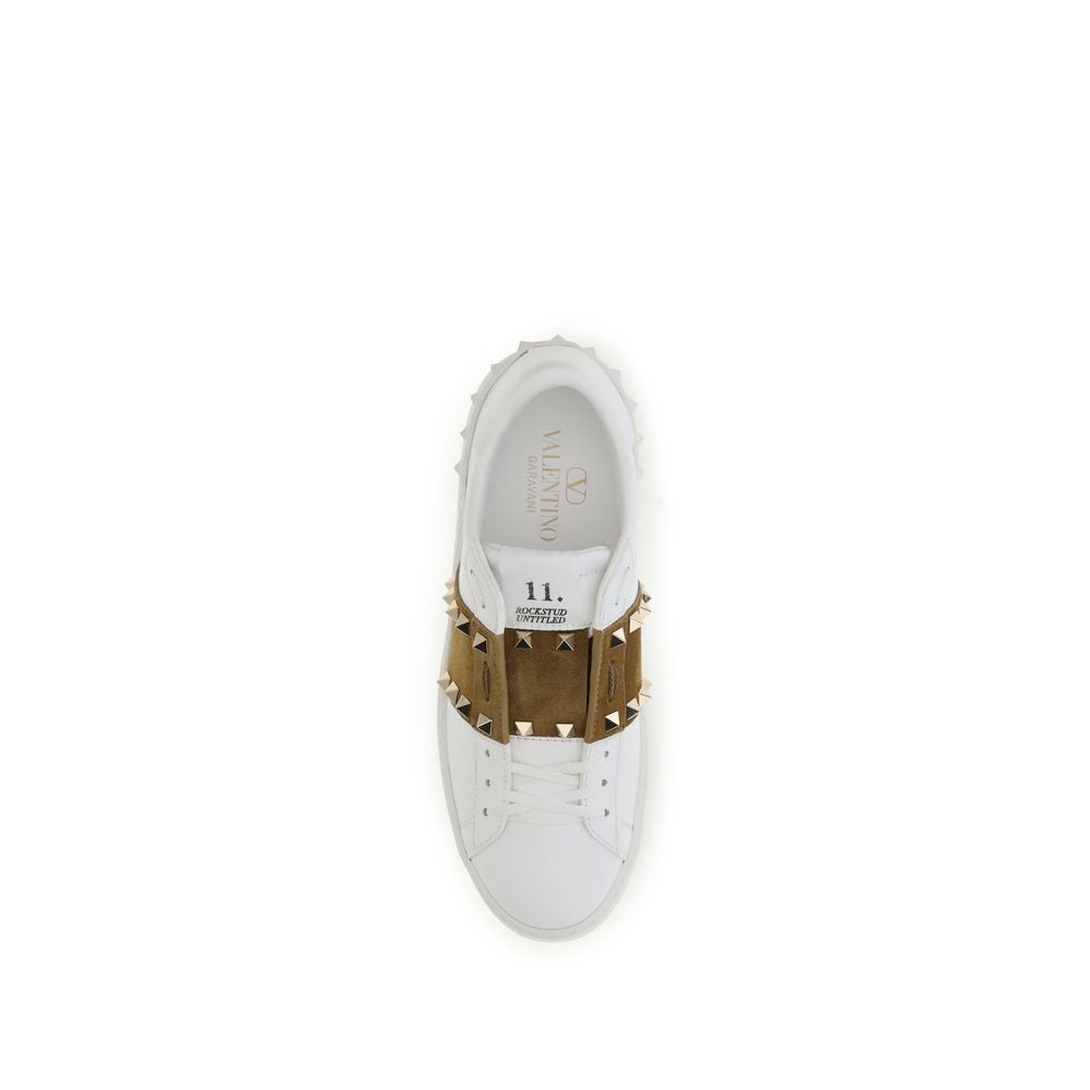 Valentino Garavani Calfskin Trainers - Clean White Design