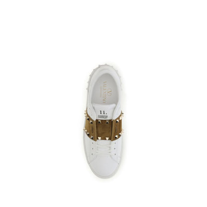 Valentino Garavani Calfskin Trainers - Clean White Design