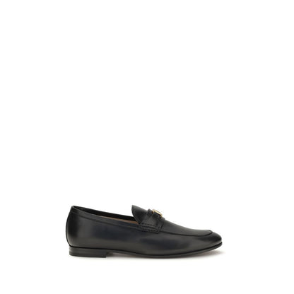 Mocassins à enfiler Valentino Garavani en cuir de veau noir