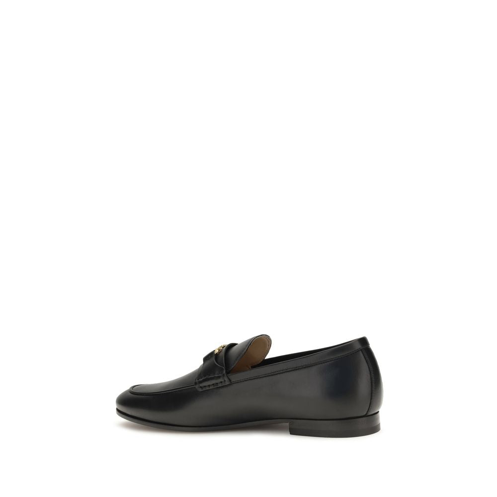 Mocassins à enfiler Valentino Garavani en cuir de veau noir