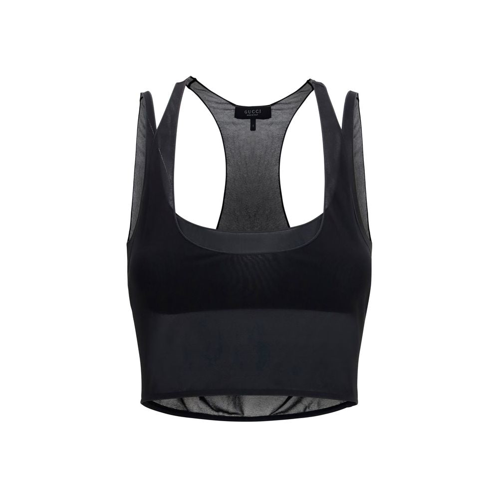 Gucci Blusa negra de viscosa
