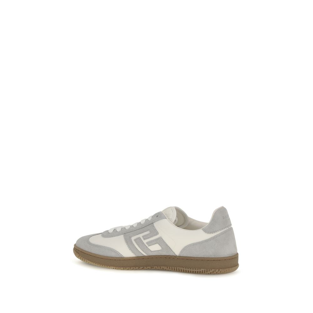 Balmain Bos Taurus Baskets Blanches en Cuir - Silhouette Sportive Moderne