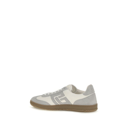 Balmain Bos Taurus Baskets Blanches en Cuir - Silhouette Sportive Moderne