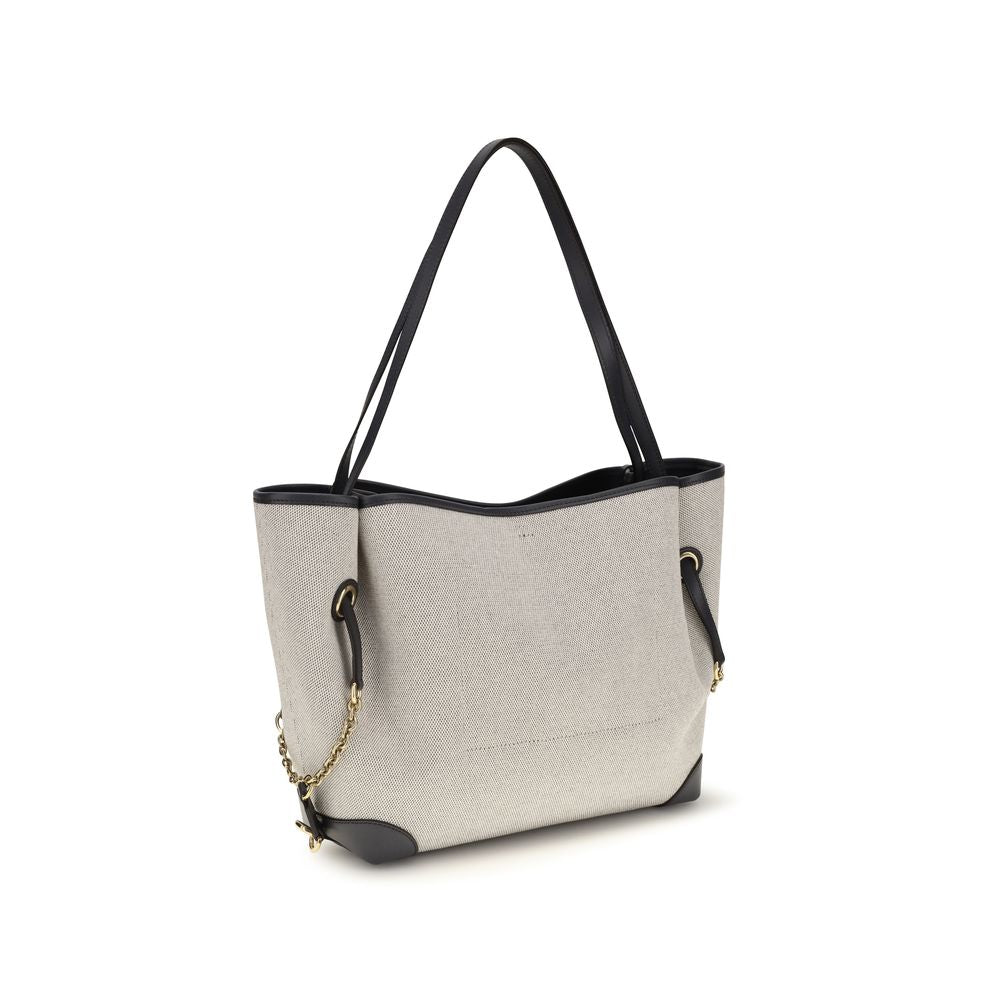 Bolso de hombro Chloé Gray de algodón