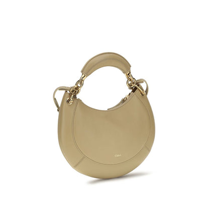 Chloé Sac bandoulière en cuir de veau beige Bos Taurus