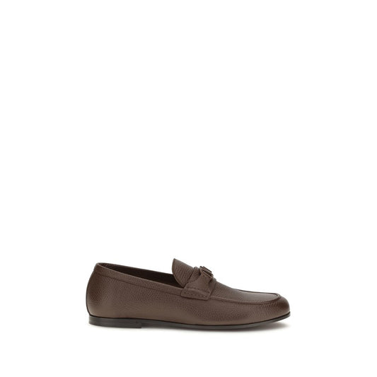 Mocasines sin cordones Valentino Garavani de ciervo marrones