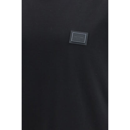 Camiseta de algodón negra Dolce & Gabbana