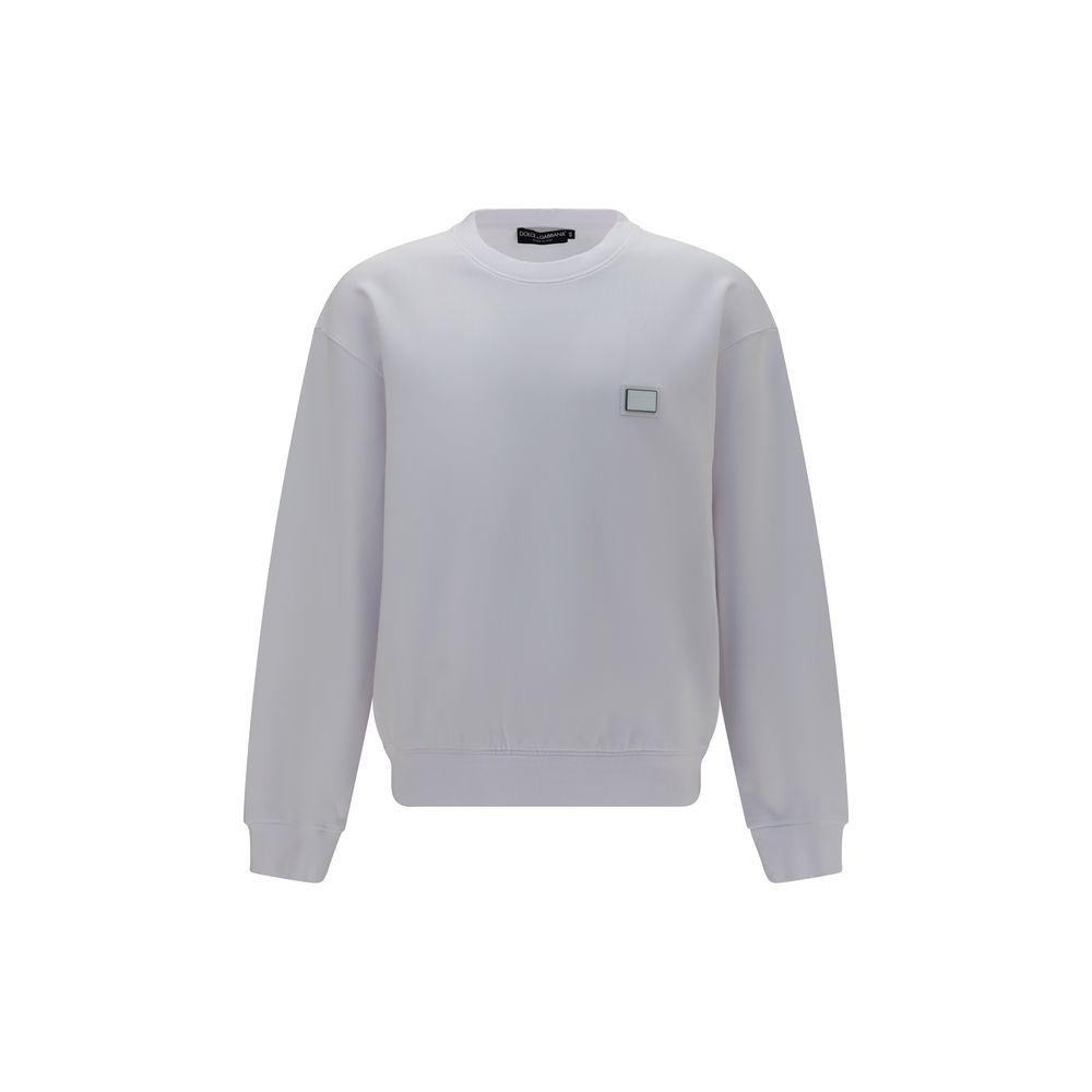 Sudadera Blanca de Algodón Dolce & Gabbana