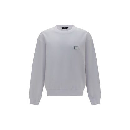 Sudadera Blanca de Algodón Dolce & Gabbana