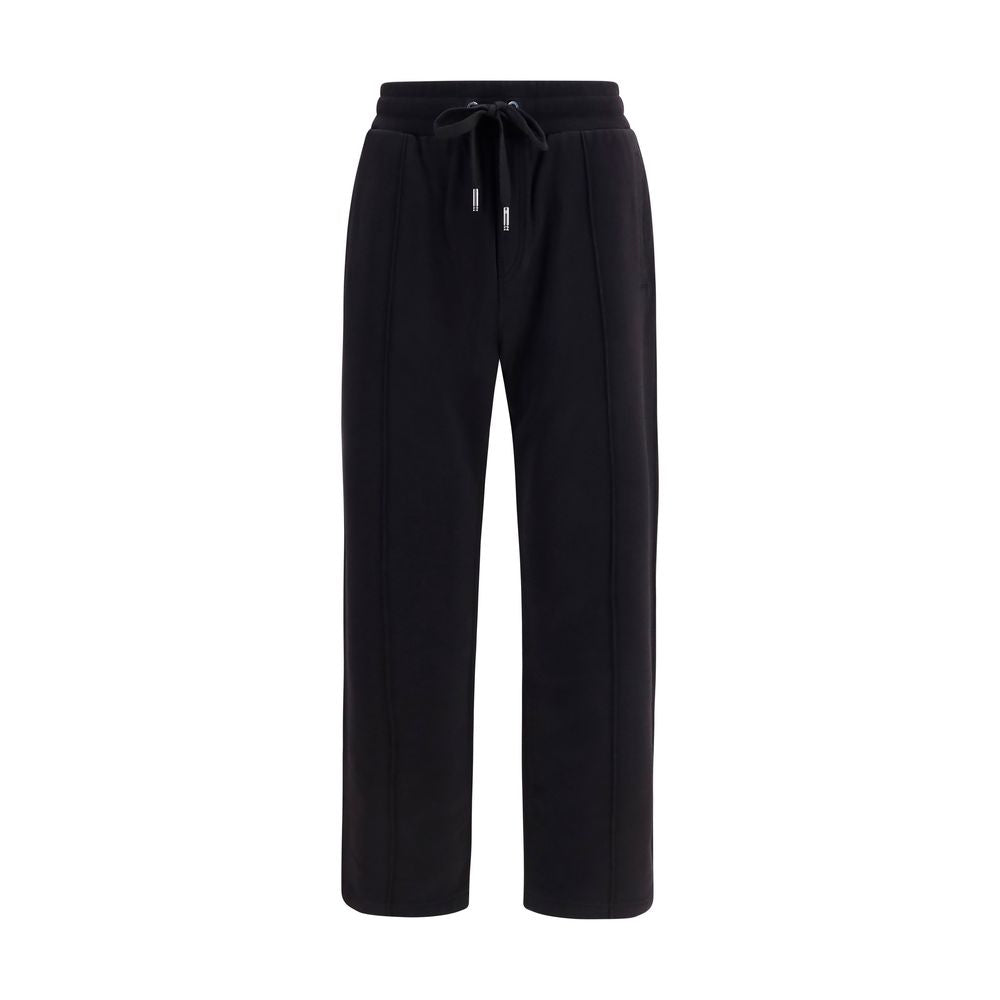 Pantalones Deportivos de Algodón Negro Dolce & Gabbana