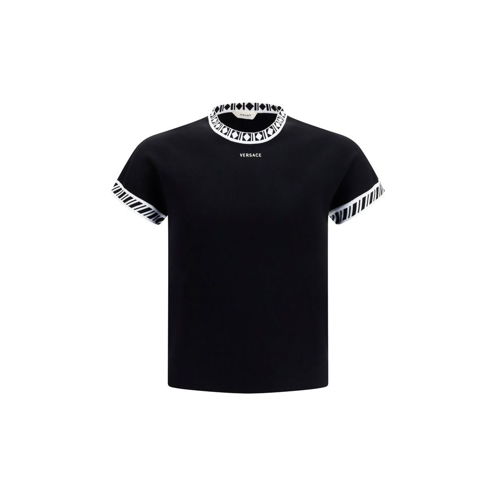 Camiseta Versace negra de algodón