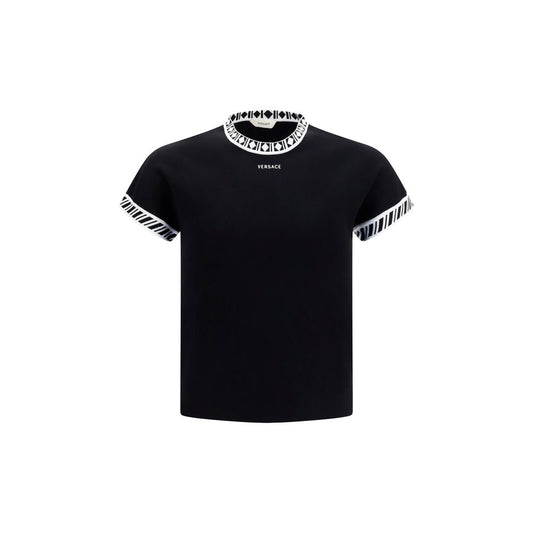 Camiseta Versace negra de algodón