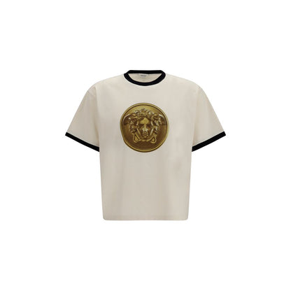 Camiseta Versace de algodón beige