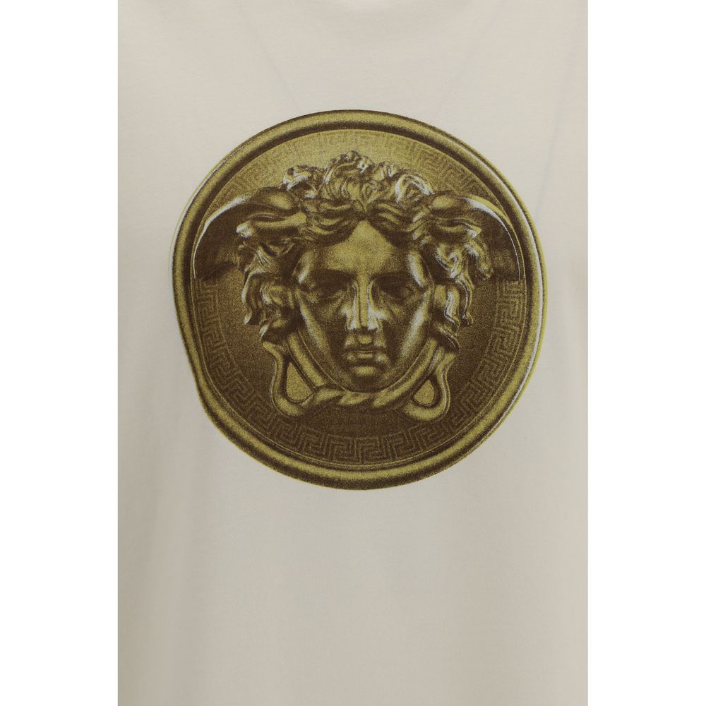 Camiseta Versace de algodón beige