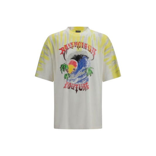 Camiseta Balenciaga de algodón bicolor