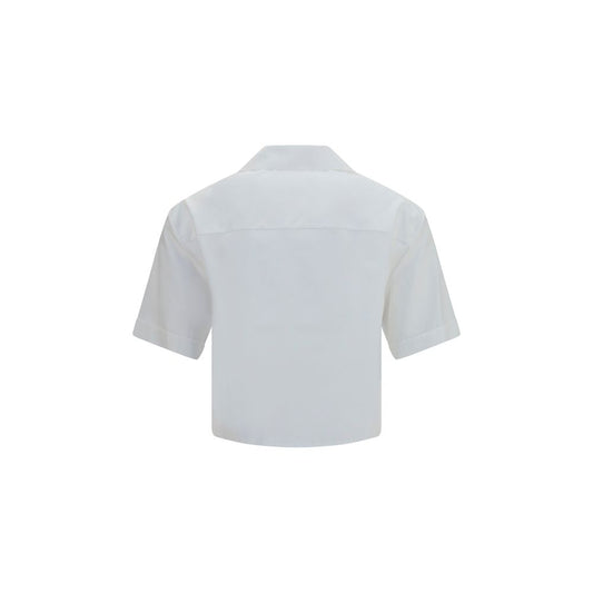 Camisa de vestir blanca de algodón Versace