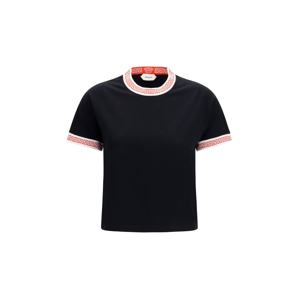 Camiseta Versace negra de algodón