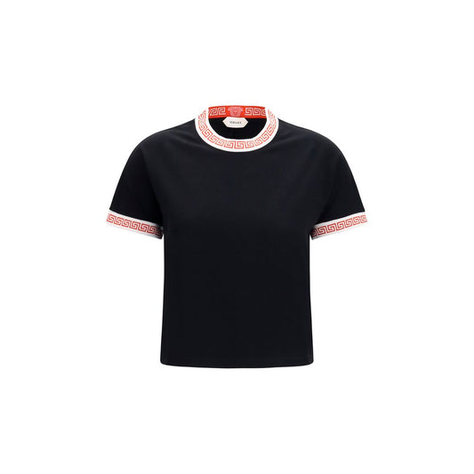 Camiseta Versace negra de algodón
