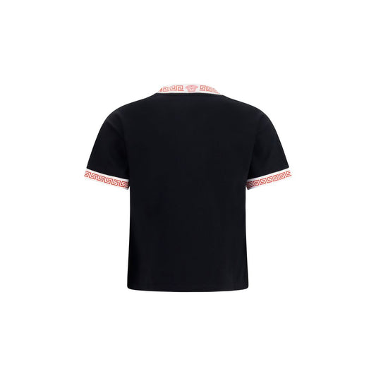 Camiseta Versace negra de algodón