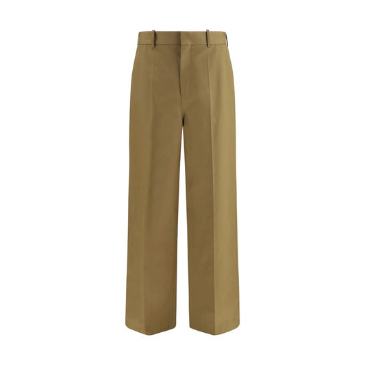 Pantalones chinos de algodón beige Balenciaga
