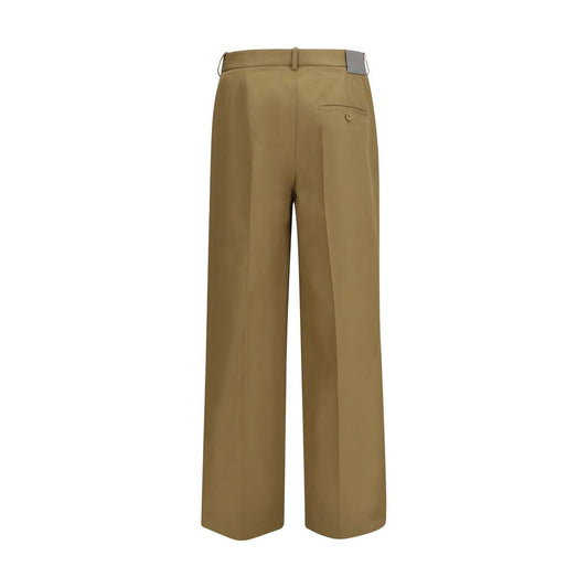 Pantalones chinos de algodón beige Balenciaga