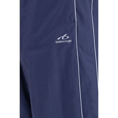 Pantalones deportivos Balenciaga de algodón azul