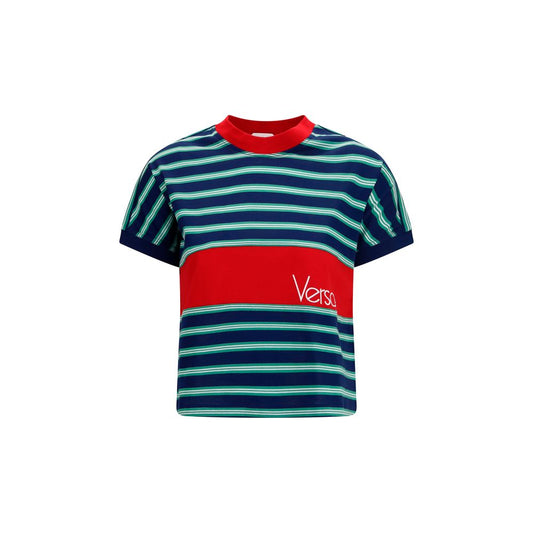 Camiseta Versace de algodón multicolor