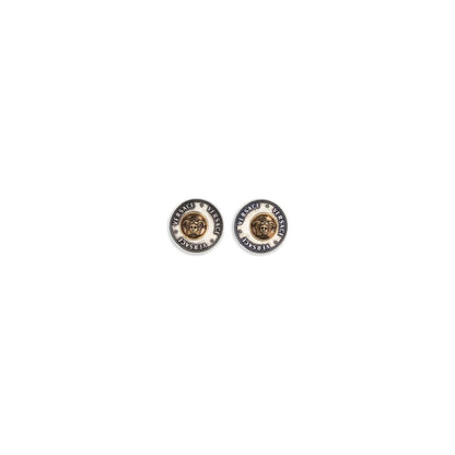 Pendientes Versace de latón gris