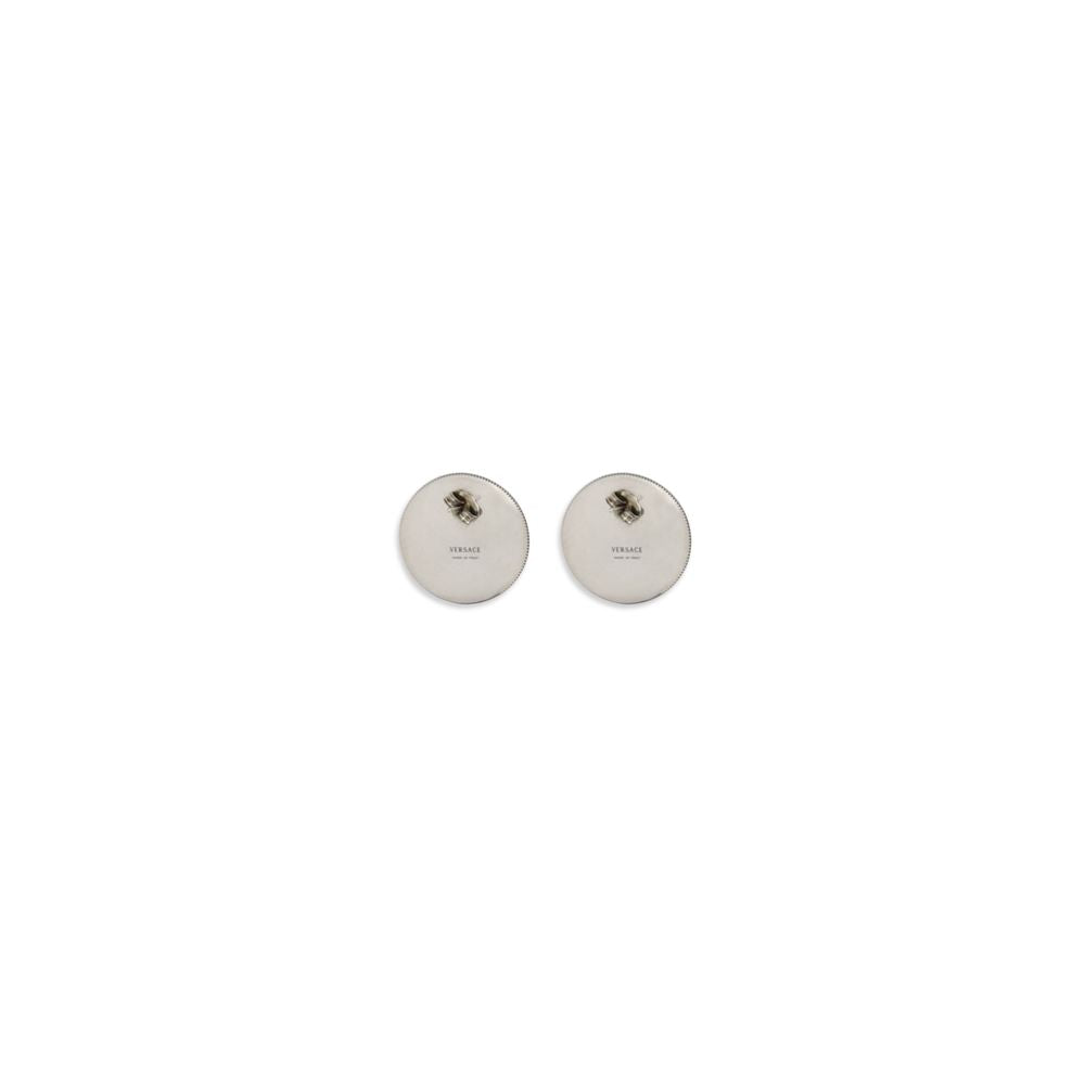 Pendientes Versace de latón gris