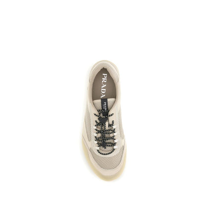 Zapatillas Deportivas Prada Speedrock De Poliéster Beige
