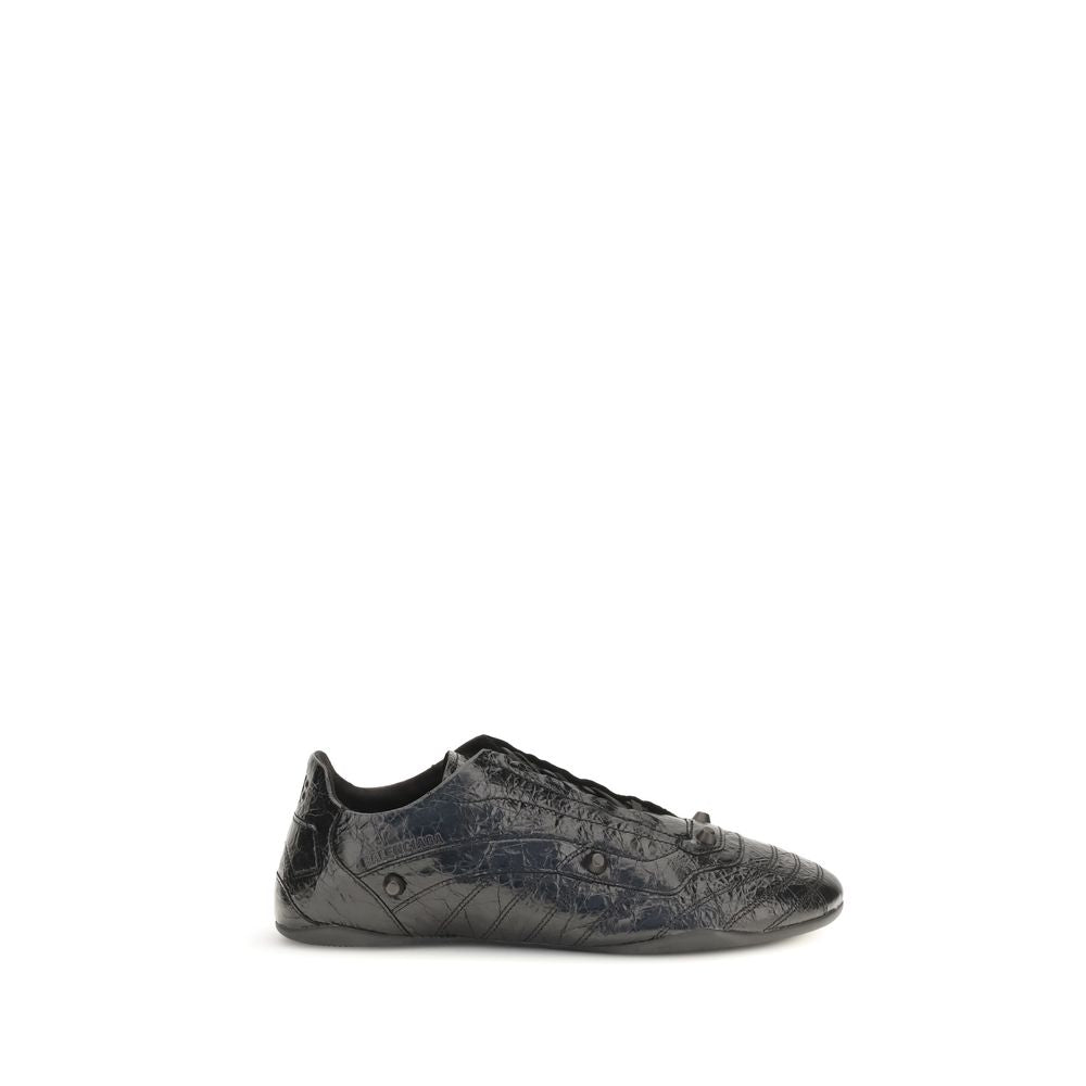 Balenciaga Bos Taurus Black Leather Sneakers